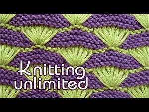 Shells on a Garter-stitch Background
