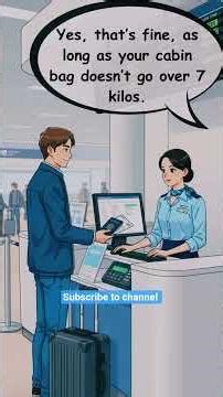 🛂 Going Through check in – English for Airport Situations #englishforbeginners #learnenglish