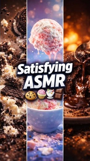 Oreo 🍪 Ice Cream 🍨 Chocolate Lava 🍫 ASMR 😋 #asmr #shorts