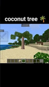coconut tree 🌴 #minecraft