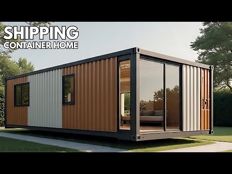 Minimalist (2x 20ft) Shipping Container Tiny House for Off Grid Living