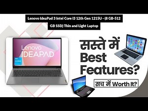 Lenovo IdeaPad 3 Intel Core i3 12th Gen 1215U - (8 GB-512 GB SSD) Thin and Light Laptop Review in