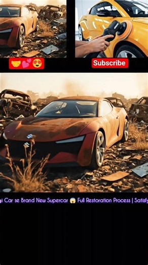 “Scrap Car to Showroom Condition 😍 Complete Restoration of Futuristic Suzuki Car”