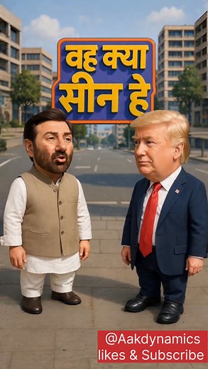 9M views · 111K reactions | Trum vs sunny deol tariff drama Satire video #politicalsatire #politicalcomedy #trendingvideo #comedy Aakdynamics | Aakdynamics | Facebook