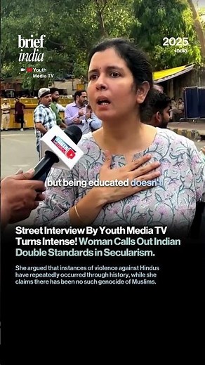 Is Secularism One-Sided? Woman’s Fiery Street Interview Sparks Debate.