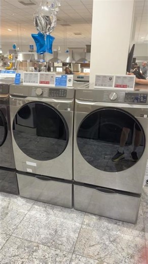 Samsung front load washer and gas dryer platinum