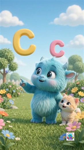 Cute Monster Learns C is for Cat | Letter C for Kids | BibiBoo Kids