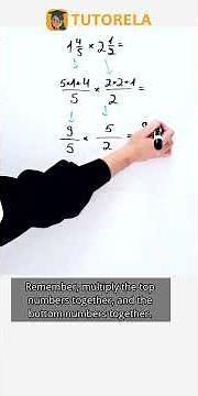 Multiply Mixed Numbers: 1 4/5 × 2 1/2 Explained #Math #MixedFractions