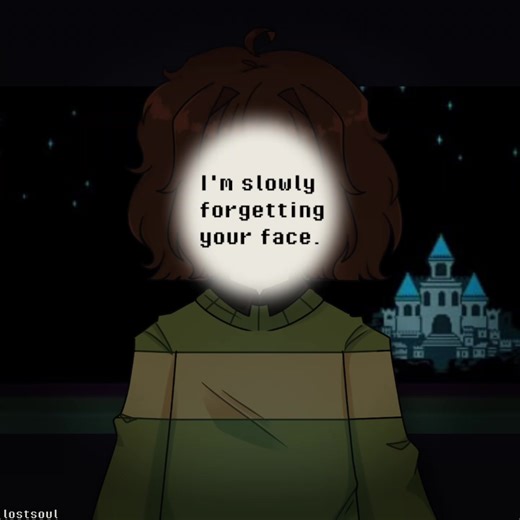 I'm slowly forgetting your face..— This glitch effect was so fun to make ngl ib ; @kyoohhehe #arttrend #undertale #charaundertale #asrieldreemurr #undertaleedit