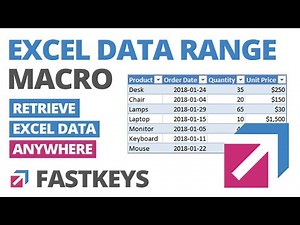 Excel Data Range Macro - Retrieve and access Excel data from anywhere [Text Expander Tutorial]
