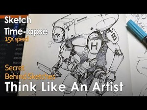 Think Like an Artist: How to Create Better Sketches Instantly \ Drawing Timelapse