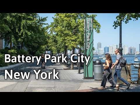 What a Manmade Oasis in New York looks like: Battery Park City Walking Tour 🏝️ | 4K