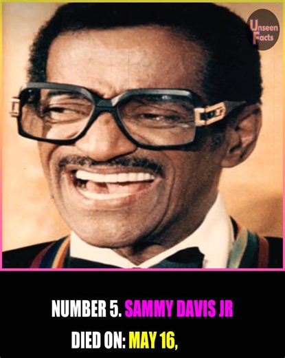Remembering Sammy Davis Jr., entertainment icon, who died of throat cancer at 64. #reels #sammydavisjr #entertainer #singer #musician #cancer | Unseen Facts Compilations
