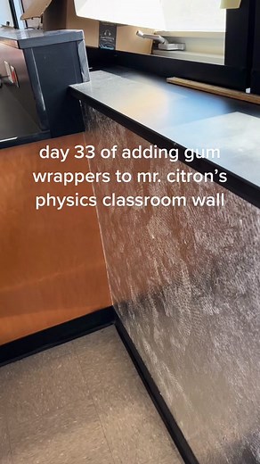 Physics Experiment: Building a Gum Wrapper Wall