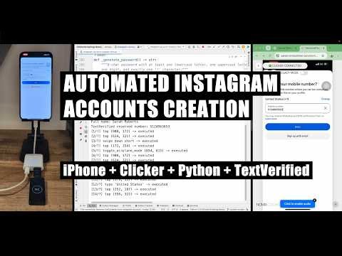Instagram Automation for Multi Accounts Creation