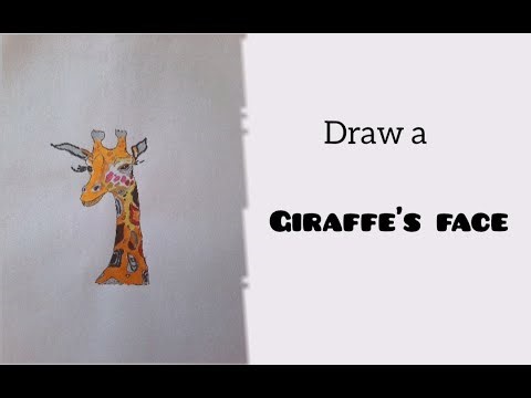 Draw a giraffes face | drawing for beginners