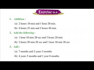 EXERCISE 6.6 PSEB 5TH MATHS CHAPTER 6 MEASUREMENT PUNJAB SCHOOL EDUCATION BOARD 5TH MATHS PUNJAB