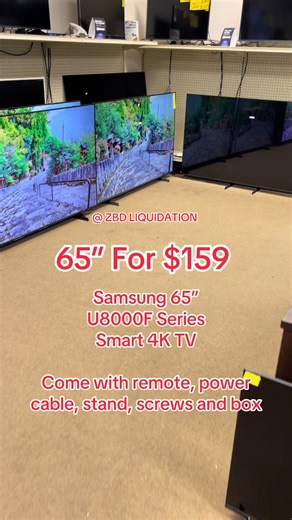 ✅ We get new varieties of TVs every single day — stop by! 📺 ✅ EXCELLENT WORKING CONDITION ✅ Test Before You Buy – Satisfaction Guaranteed! ✅ Includes Remote, Power Cable, Stand, and Box ✅ 3-Month Warranty Included Small Open Frame And Dot On The Screen. Highly Noticeable. 📺 Sizes from 32” to 86” Available ##footbal##Sports##Gaming##samsung##duluth