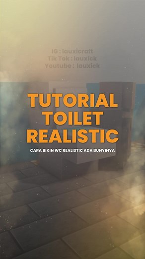 Cara Buat Toilet Realistik di Minecraft Tanpa Mod