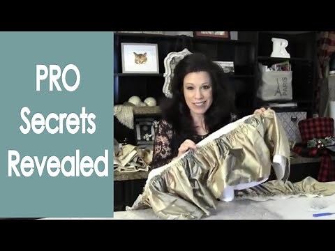 Creating A Gorgeous Bed Skirt For Your Poster Bed - Easy Sewing Tutorial By Renee Romeo