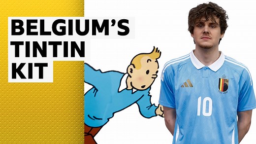 Euro 2024: Belgium reveal new Tintin-inspired away kit