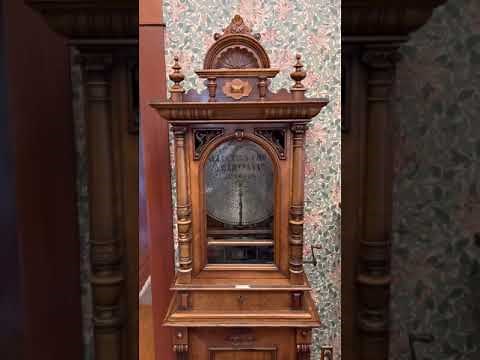 Playing a Coin-Op German Polyphon Upright Disc music box circa 1890’s * Style 104