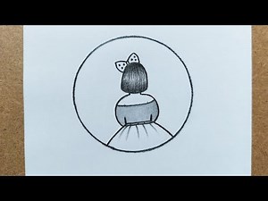 Very easy Girl drawing for beginners [ easy drawing ] 💛