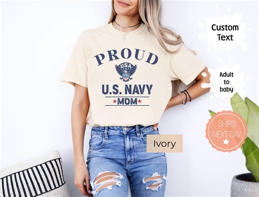 Personalized Navy Military Shirt, Comfort Colors® Proud Army Family Tees - Etsy