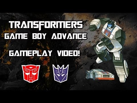 Transformers Game Boy Advance (GBA) Gameplay!