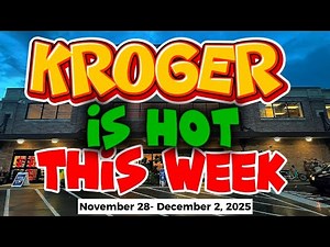 KROGER IS HOT THIS WEEK|FOOD DEALS AND MORE|KROGER COUPONING THIS WEEK