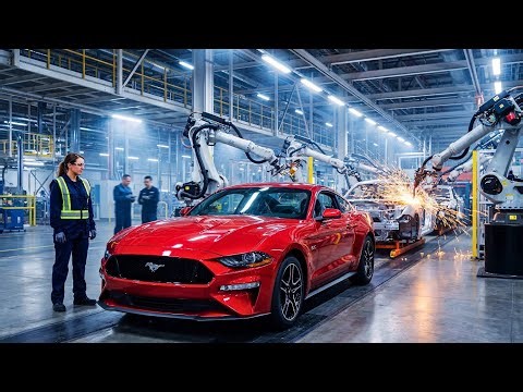 Inside the Factory Where Ford Mustang Muscle Cars Are Mass Produced in the USA