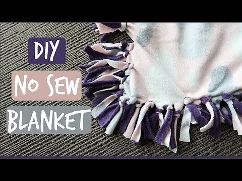 DIY NO SEW BLANKET | HOW TO MAKE A FAST BABY BLANKET