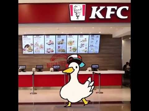 Shuba dancing duck at KFC 1 Hour (Hey Ya! by OutKast)