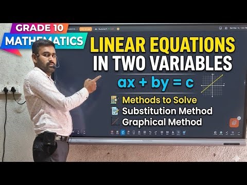 Linear Equations In Two Variables Class 10 Part1 | Basic | Maharashtra Board