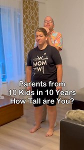 Everyone always asks... How tall are we really? 🤔📏 #10kids #largefamily #heights | 10kidsin10years