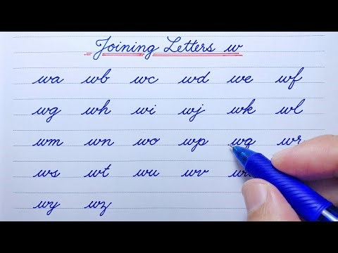 Cursive writing a to z | Cursive handwriting practice | Joining small letters w | Cursive abcd | abc