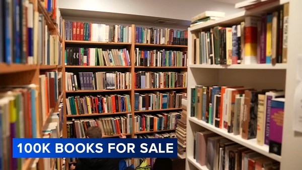 Estate sale on Delancey Street offers 100,000 books to eager buyers