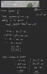 A teacher on attempting to arrange the students for mass drill ... | Filo