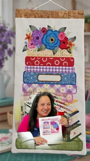 Finishing My Sweet Pea ITH Book Stack Hanger