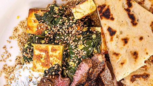 Rach shares her recipe for the classic Indian side dish Saag Paneer (spiced spinach with cheese). Full Recipe > https://rach.tv/2Ck5bIb | Rachael Ray Show