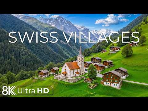 Swiss Villages 8K | Appenzell Houses, Cowbell Hills & Painted Streets | Green Swiss Country Calm