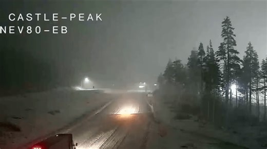 Chain control in effect on I-80 as Christmas snow storm hits Donner Summit