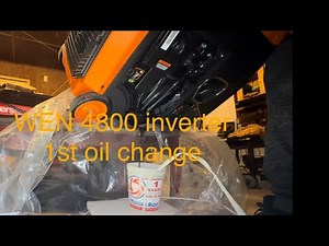 WEN 4800 Generator First oil change