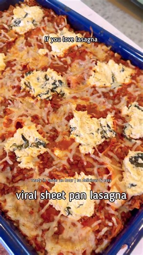 Sheet Pan Lasagna… aka the EASIEST lasagna you’ll ever make (no layering!) Say “SHEET” to get this weeknight recipe sent straight to you! This high-protein vegan Sheet Pan Lasagna takes all the effort and layering out of traditional lasagna while keeping all the flavor. Inspired by @giadadelaurentiis viral recipe, I made a plant-based version that’s ready in under an hour, freezer-friendly, and so easy to customize. It’s the perfect cozy dinner for meal prep or feeding a crowd, with those crispy