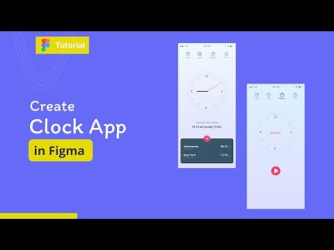 Design a Simple Clock UI Design - Figma Tutorial