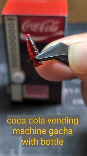 #cocacola vending machine #gacha with glass #coke