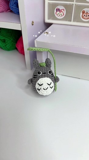 Adorable Crochet Totoro Keychain - DIY Handcrafts