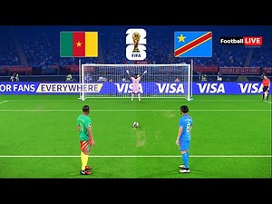 CAMEROON vs DR CONGO - Penalty Shootout - FIFA World Cup 26™ CAF Qualifiers | eFootball PES