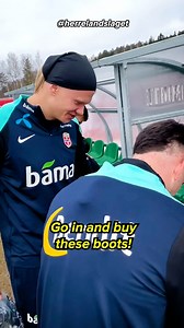 Getting boot tips from Haaland 🤷‍♂️ Erling Harland and Leo Østigård from the Norwegian national team offer advice on which boot to get - and they know where to get it! (it's from Unisport...) 😏 Shop your boots here 🛒 https://unis.pt/3J35R3v | Unisportstore.com