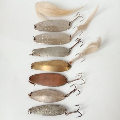 Vintage fishing lures spoons 7 pieces per lot | eBay